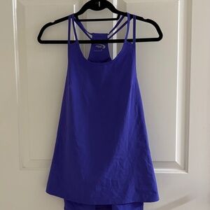 MTA Sport Strappy Racerback Tank Top – Purple, Size M